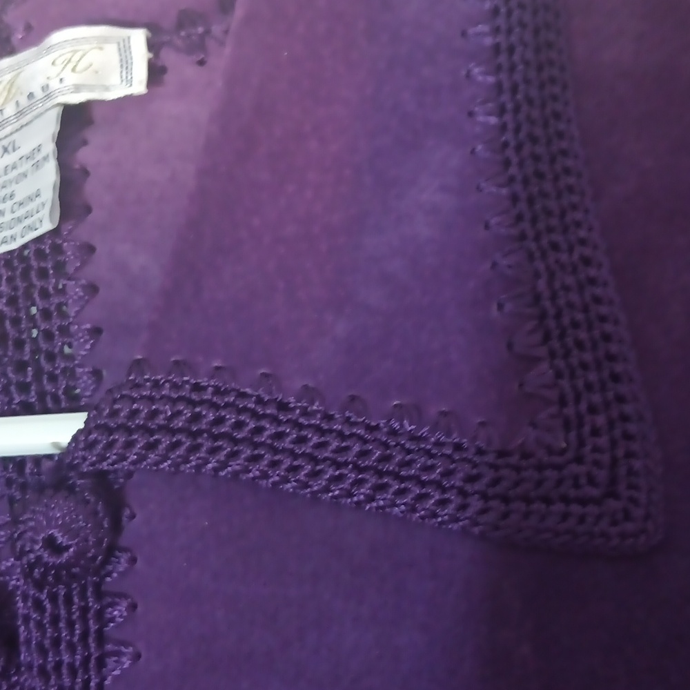 S. M H Boutique Leather Patchwork Jacket - image 4